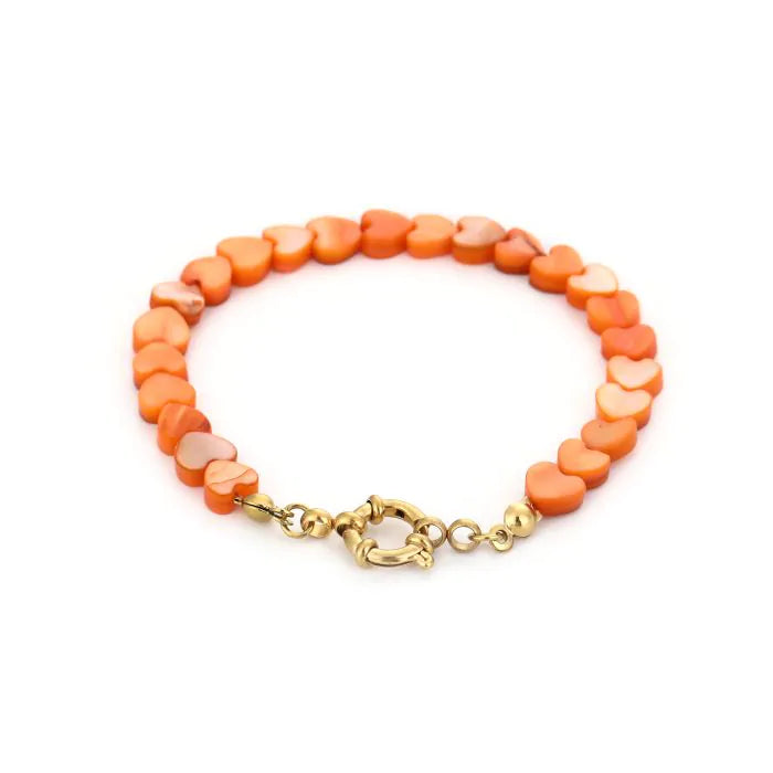 Zomer hartjes armband