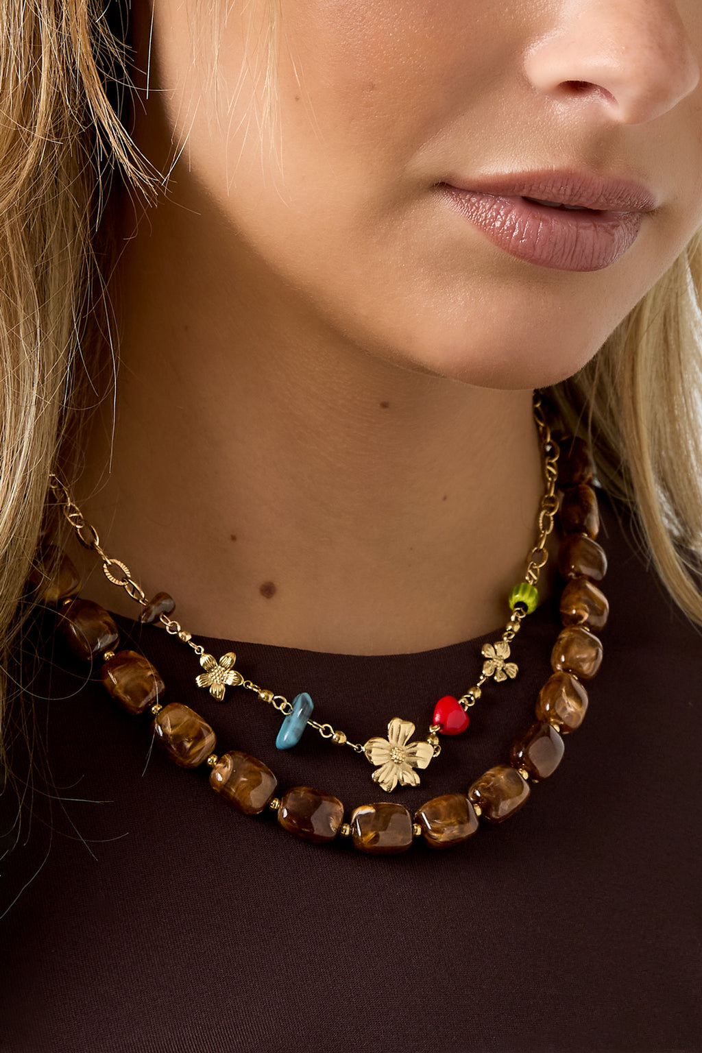 Acryl kralenkettingen Kralen Retro Daily Classic-serie Damessieraden