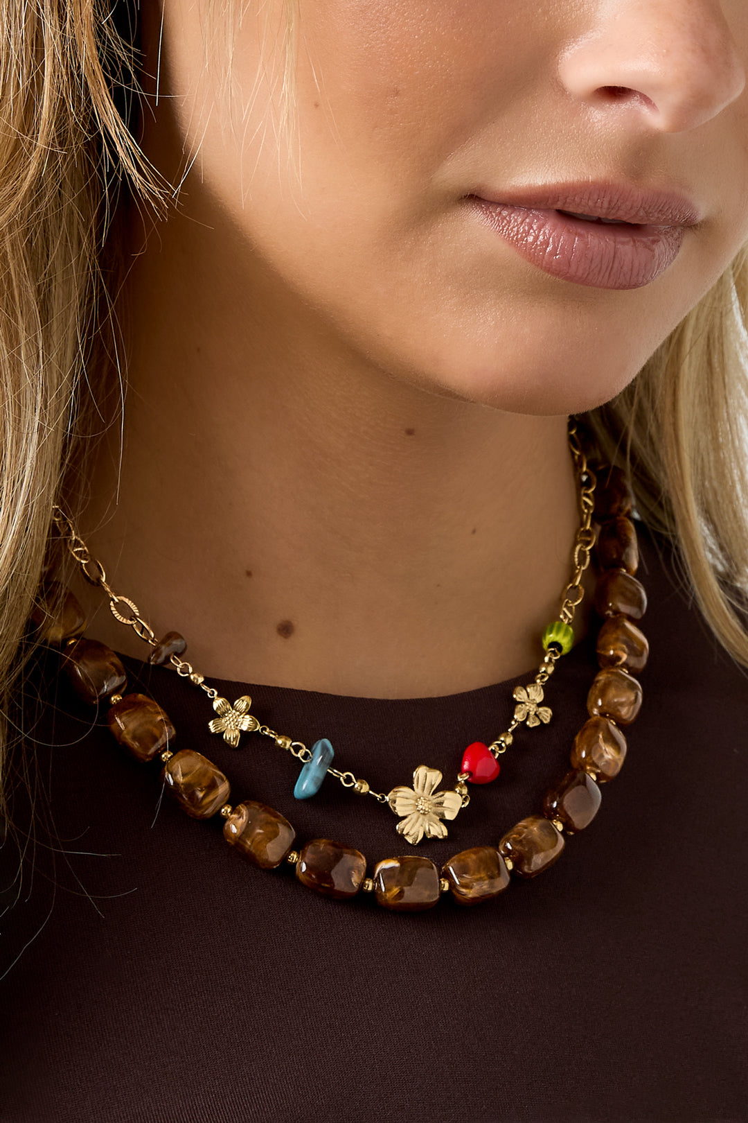 Acryl kralenkettingen Kralen Retro Daily Classic-serie Damessieraden