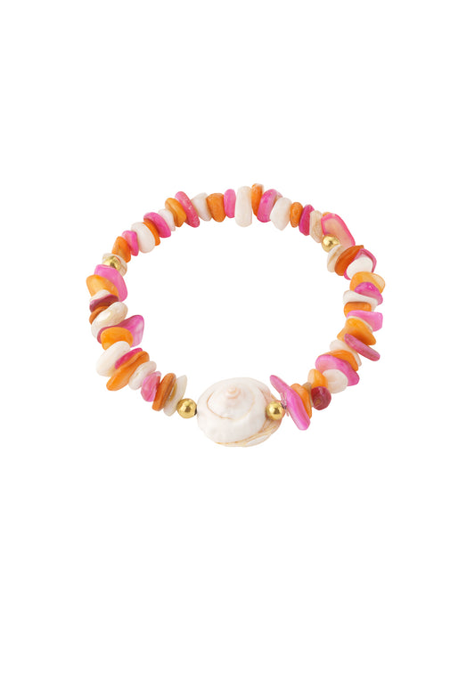 Armband met zonsondergangschelpen