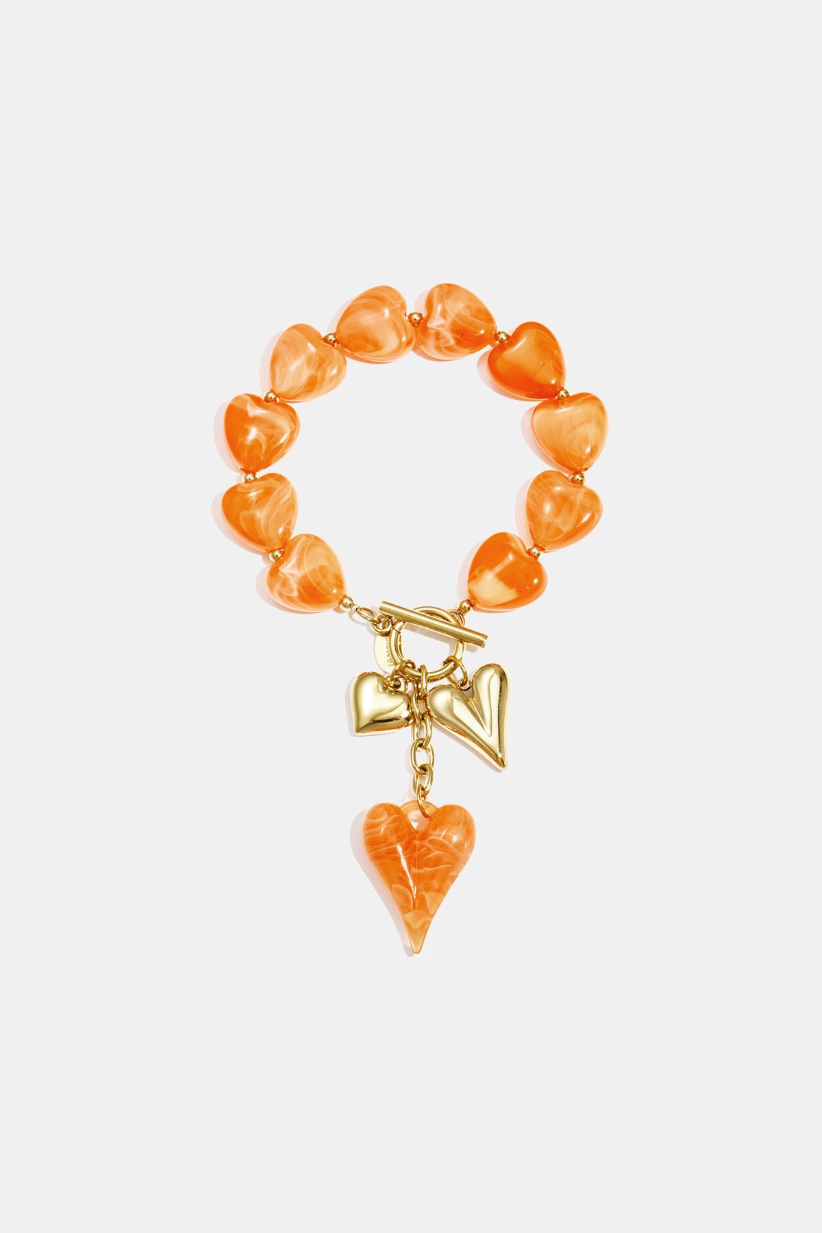 Acryl kralenarmbanden met hartjesmotief, casual, geschikt voor feestjes en Romantische gelegenheden, dames sieraden