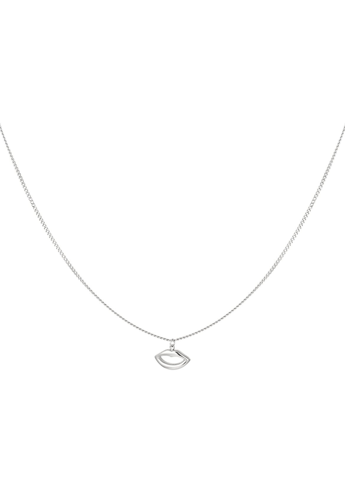 Simpele ketting met lippen bedel