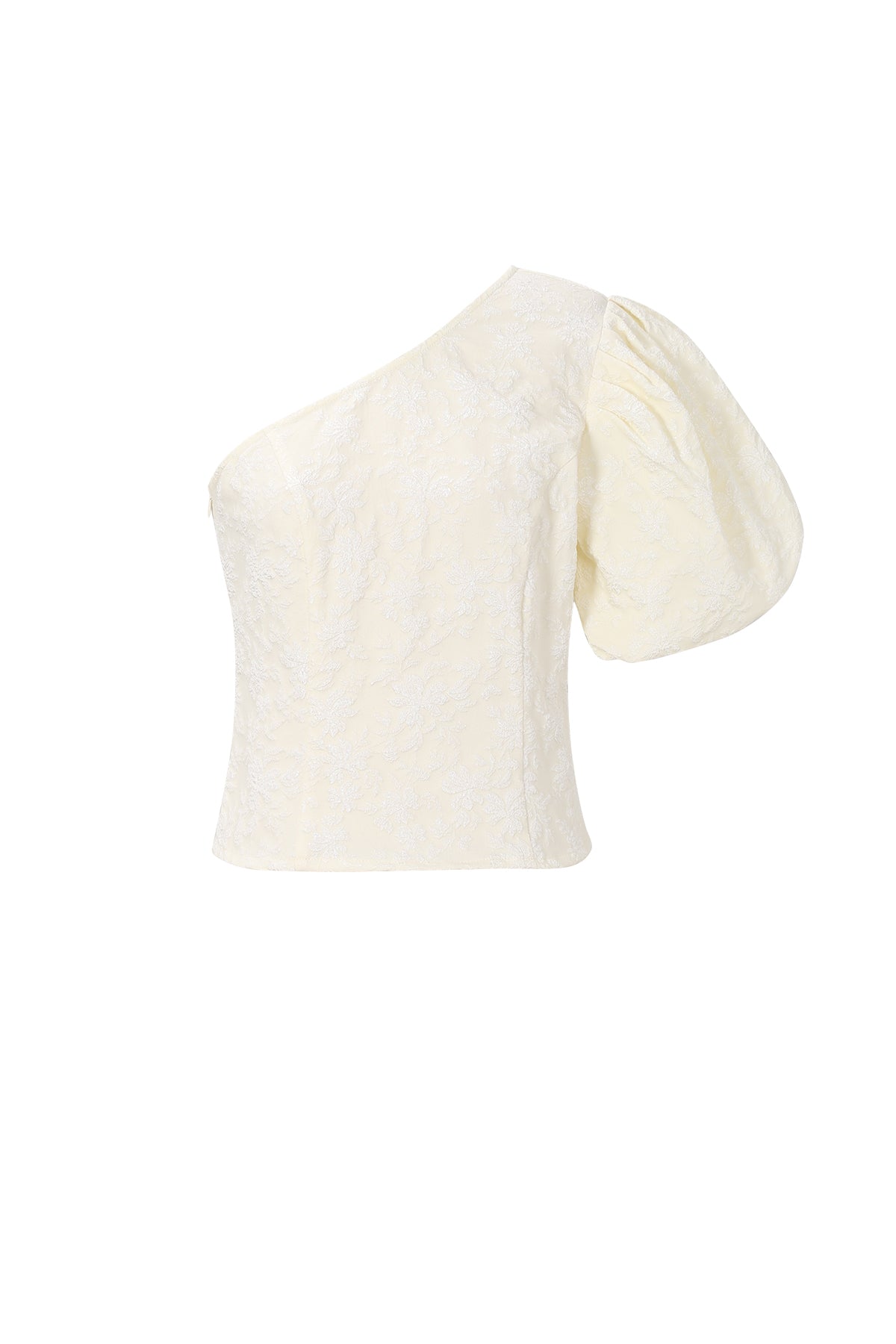 Bloementop met één schouder