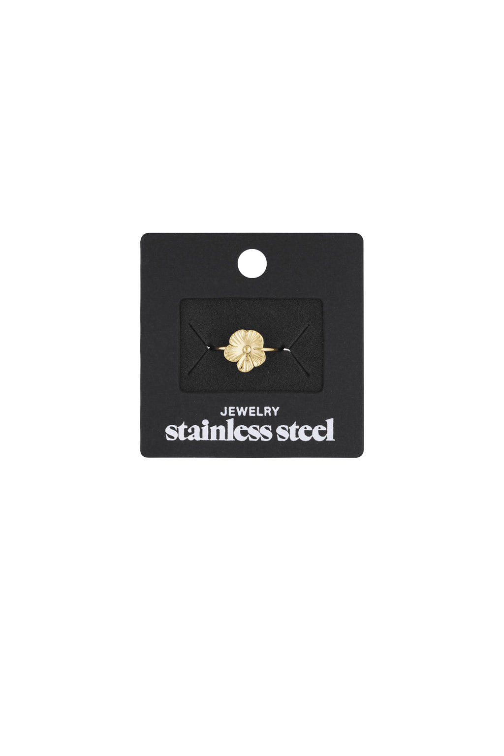 ring met schattige bloem