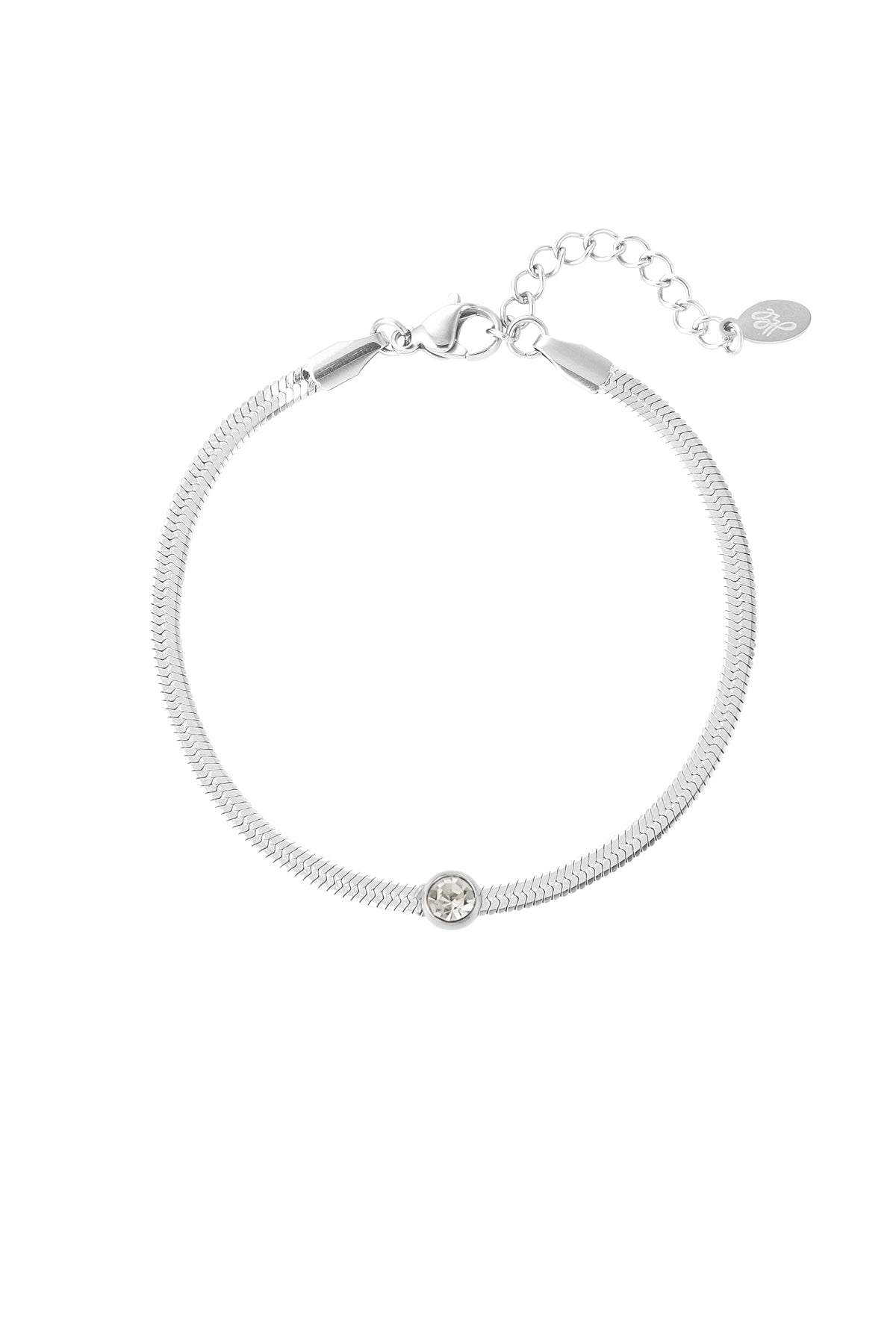 schakel armband met diamant