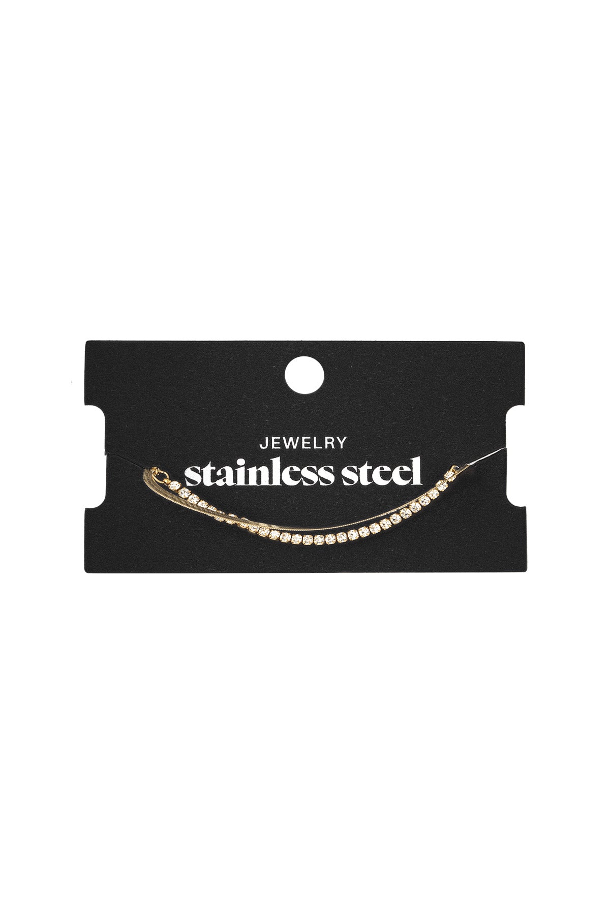 dubbele armband met diamantjes