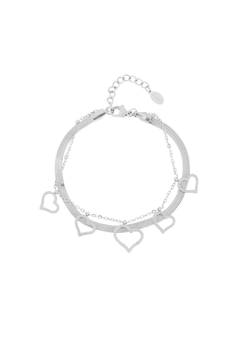 chunky heart armband