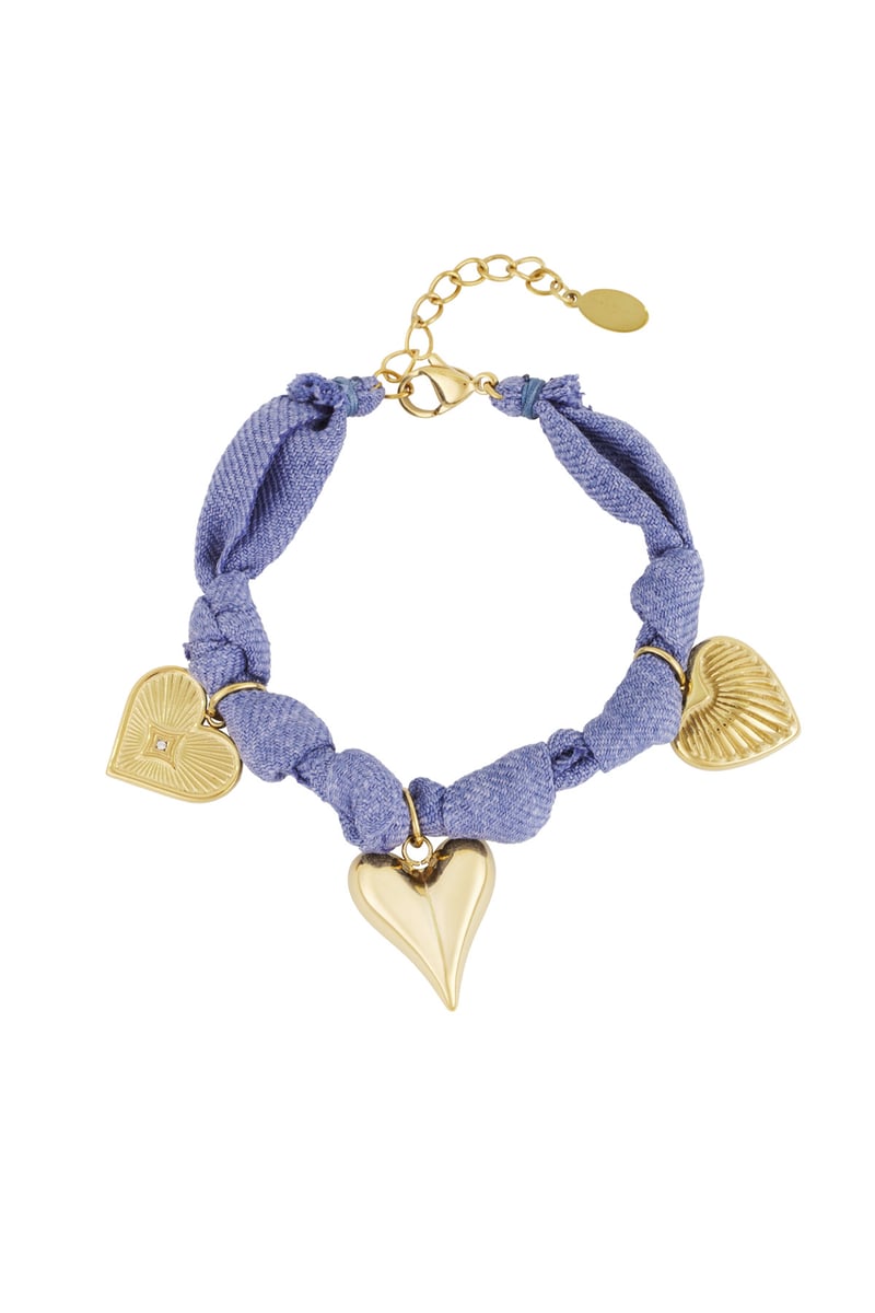 Armband color bliss heart - Fuchsia