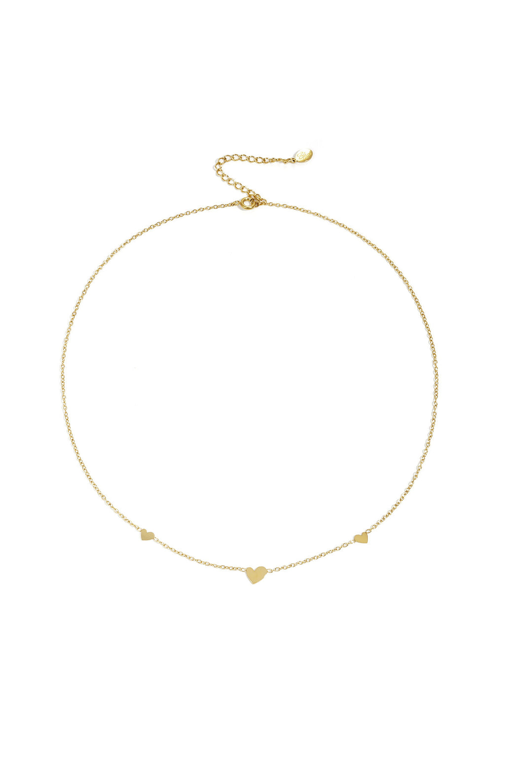 klasssieke ketting met hartjes