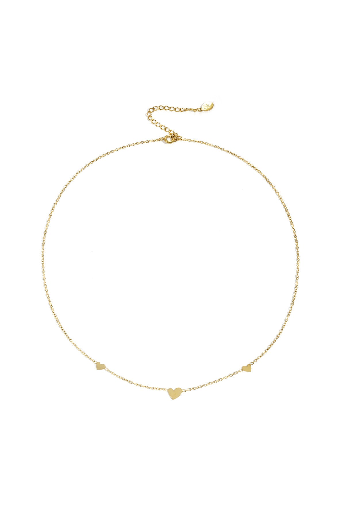 klasssieke ketting met hartjes