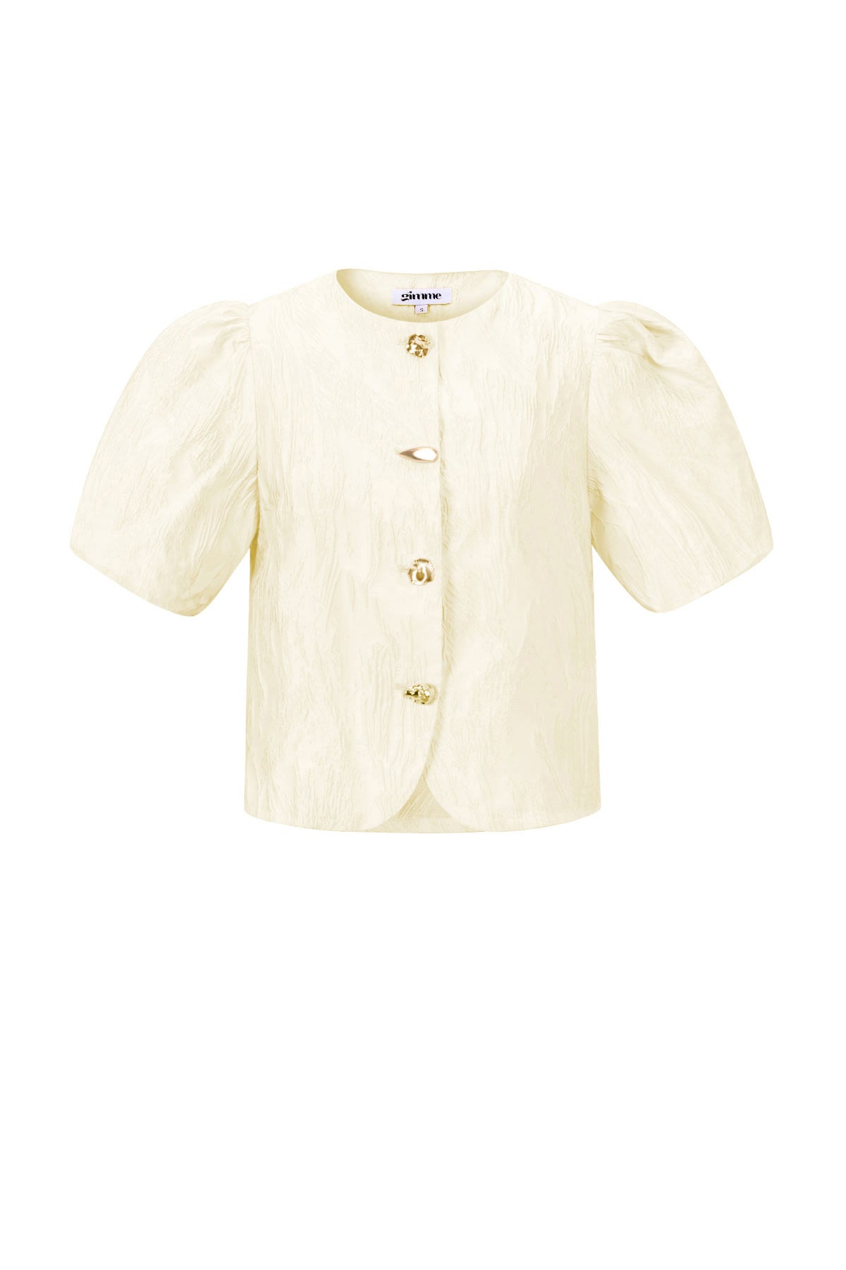 Geweven Polyestervezel Vrouwen Korte Mouwen Tops Elegant Solide Kleur Lente/Zomer