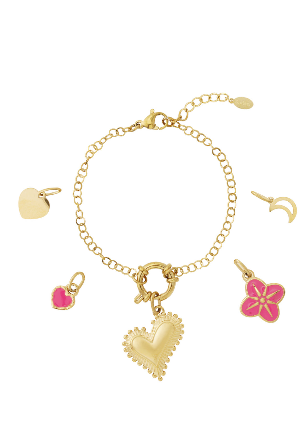 Chunky hart DIY armband