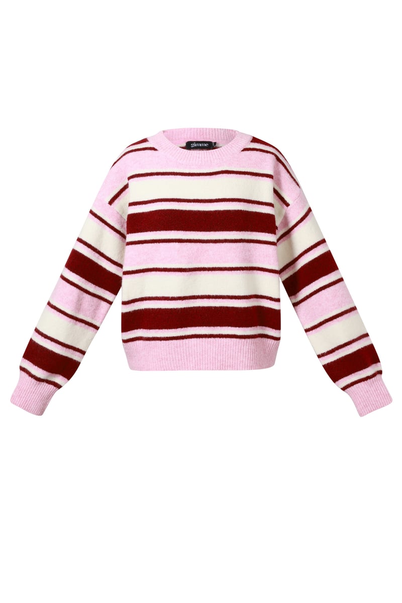 Polyestervezel (polyester) Gebreide truien Strepen Casual Herfst/Winterkleding