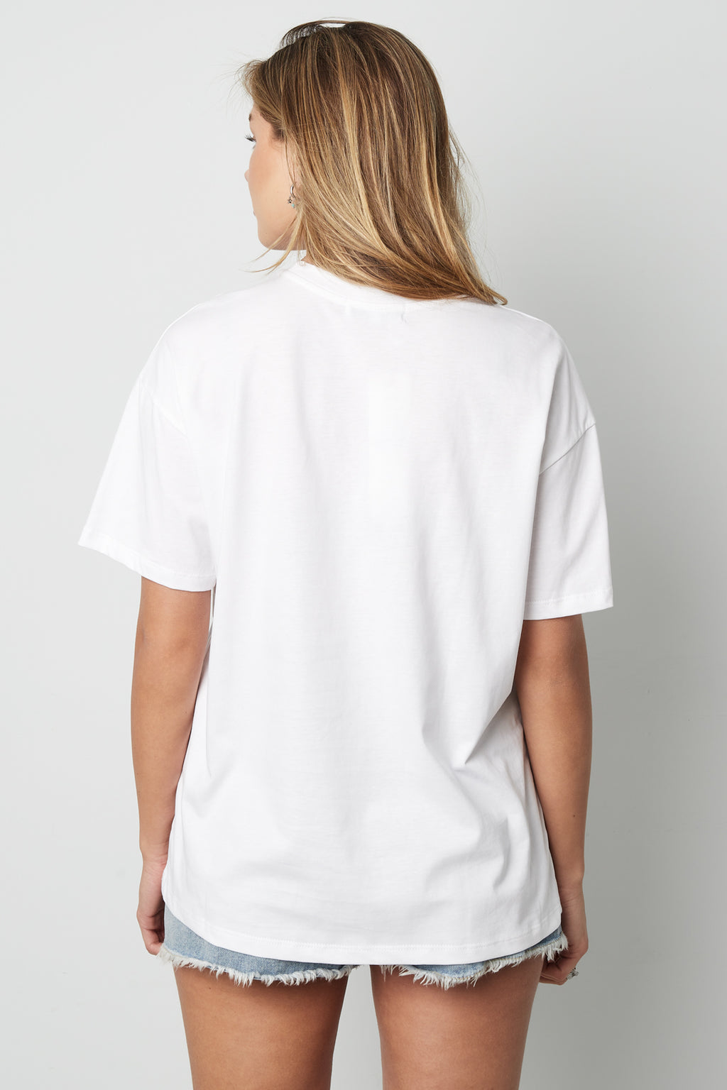 Cotton Vrouwen T-shirt Lente/Zomer Letters