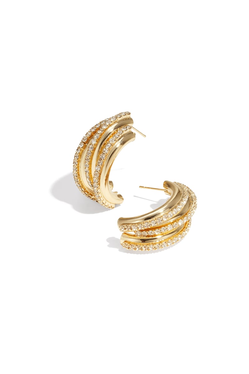 IJzeren oorbellen onregelmatige vorm Elegante kerst Luxe serie Dames sieraden