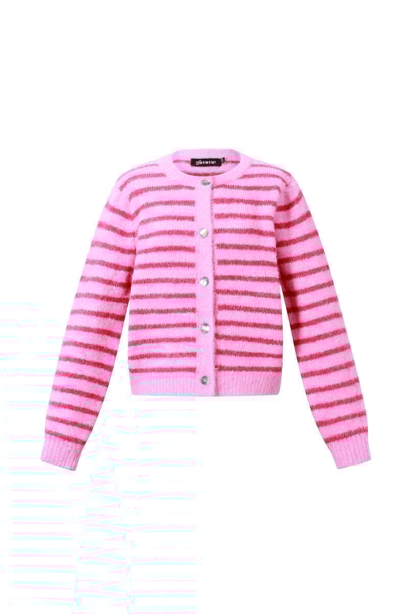 Polyestervezel (polyester) Gebreid vest Strepen Casual Herfst/Winterkleding