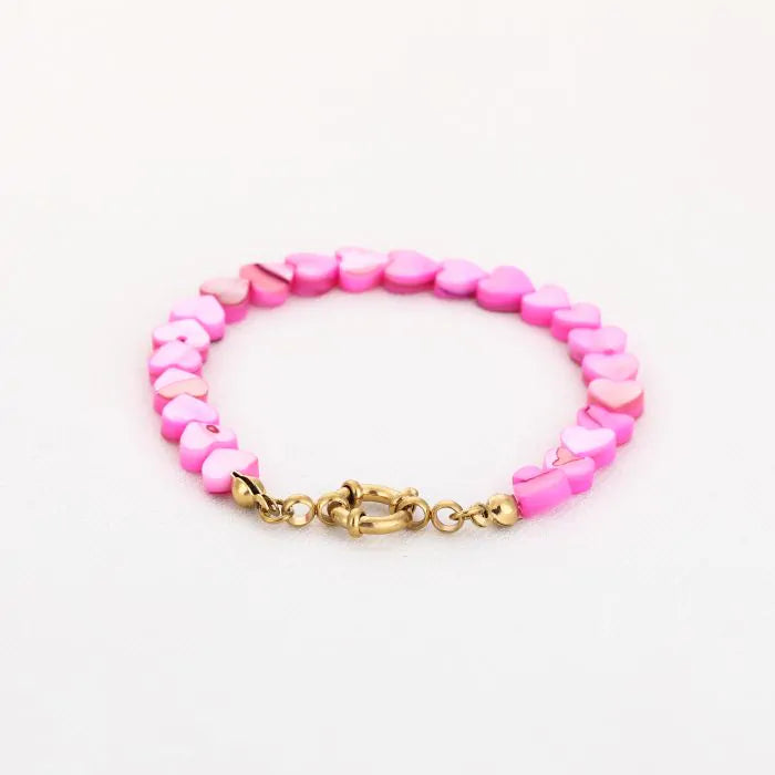 Zomer hartjes armband