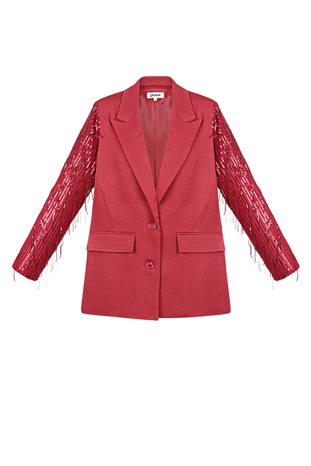 Polyester Vrouwen Jas Met Fransjes Mouw Ontwerp