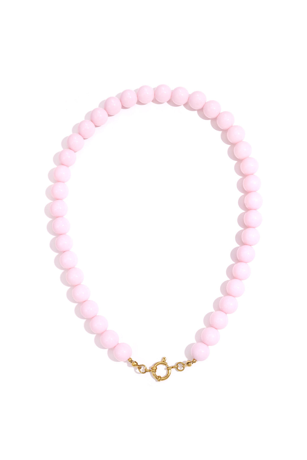 Ketting met kralen en frontsluiting-12mm