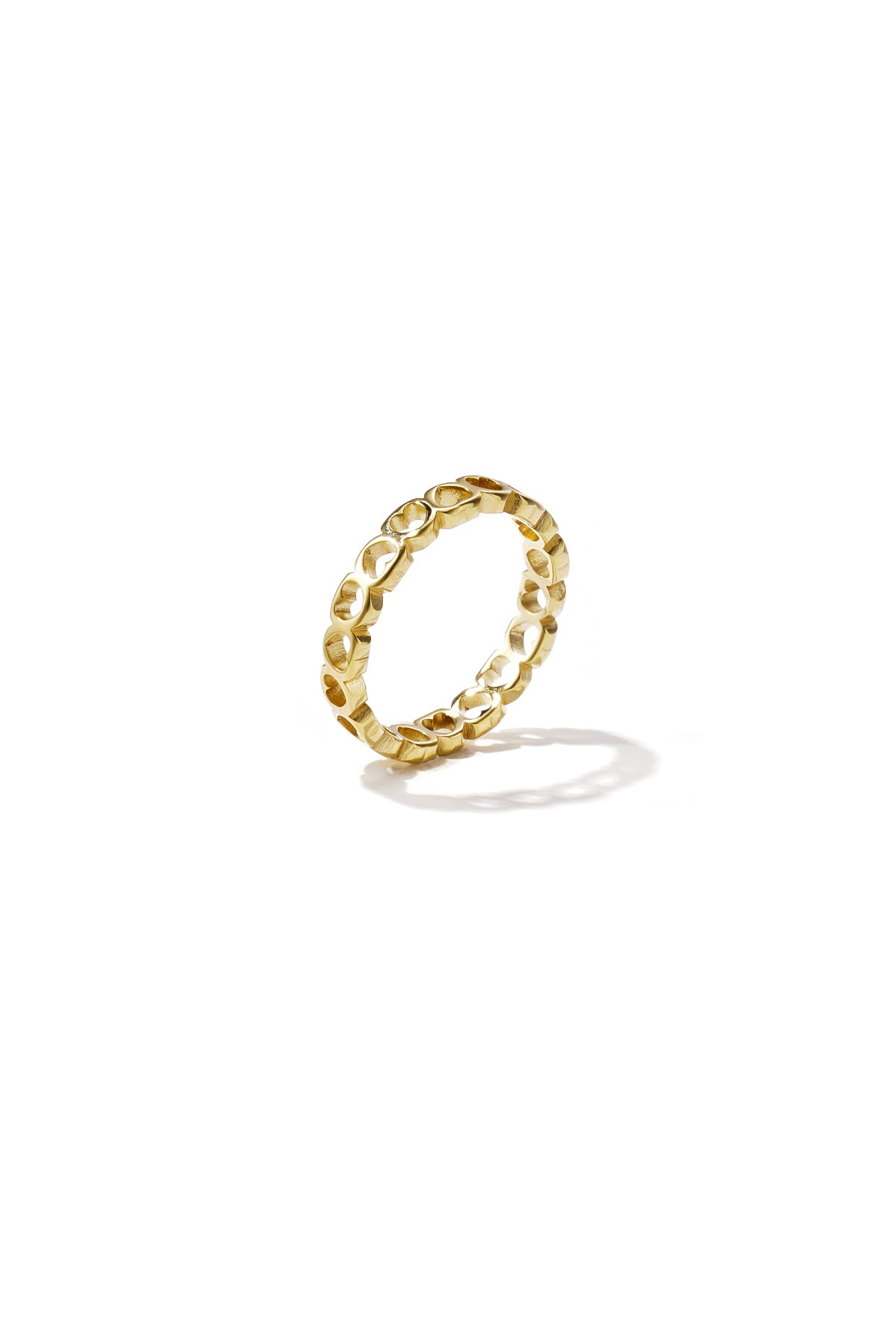 Minimalistische ringen van roestvrij staal met hartvorm, eenvoudige dagelijkse collectie, dames sieraden