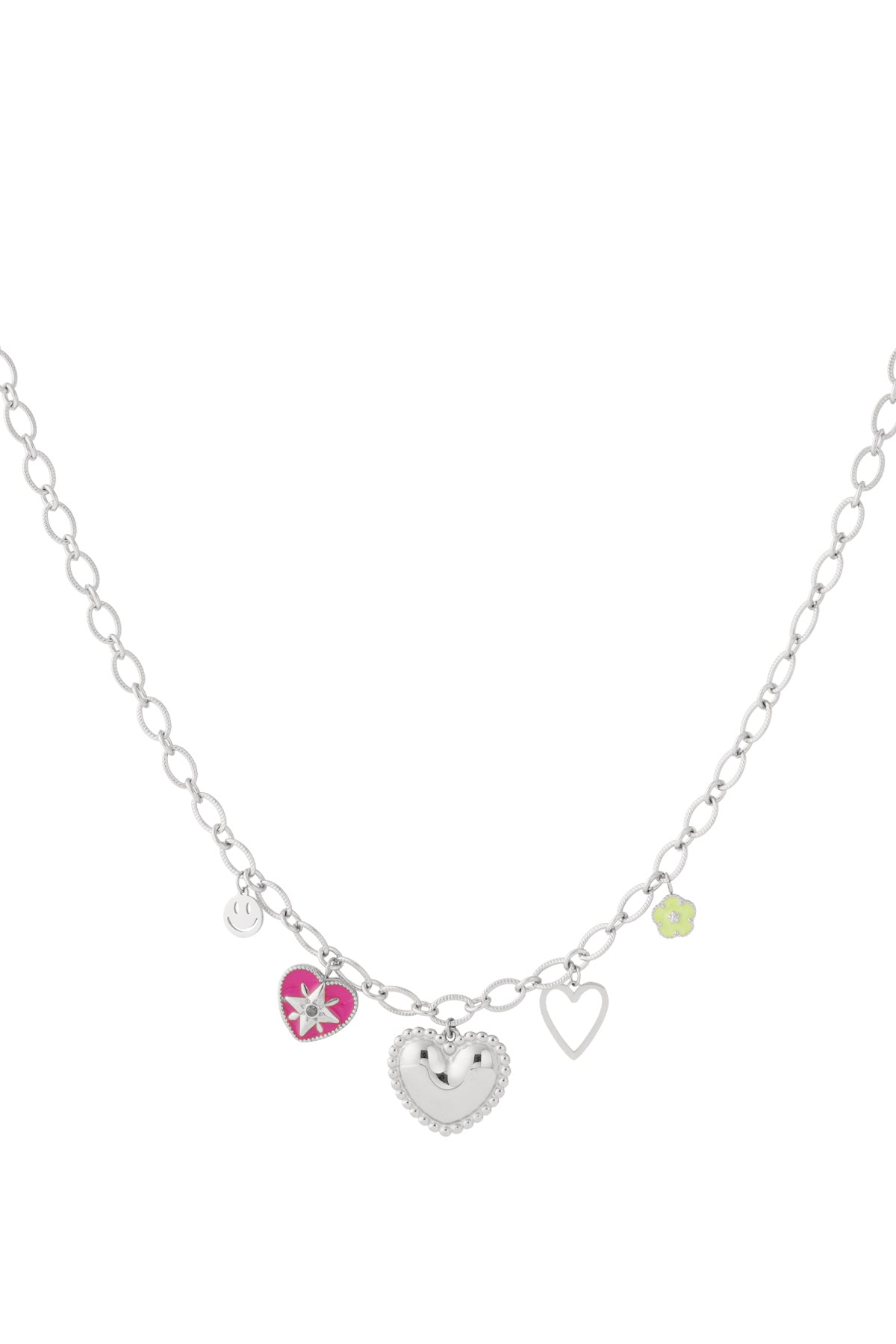 Roestvrijstalen hangerkettingen Hart Casual Dagelijks