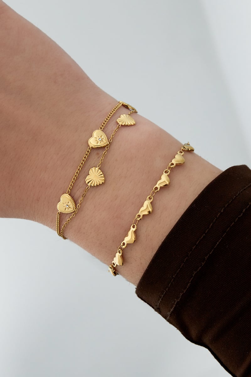 All the love armband - goudkleur