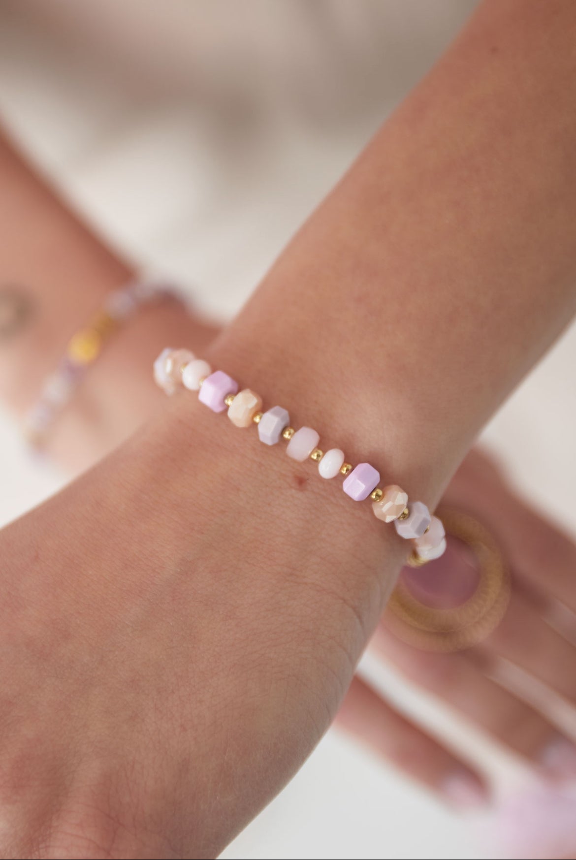 Armband verschillende kleuren roze