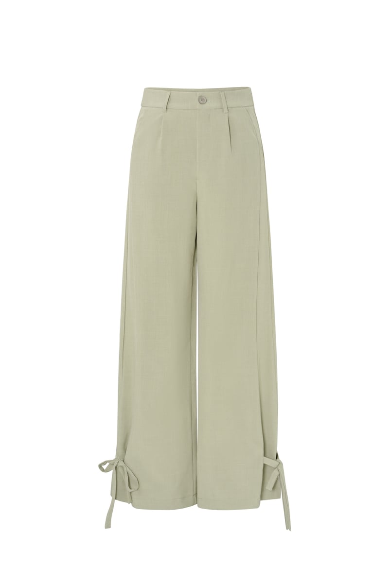 Broek met strikjes