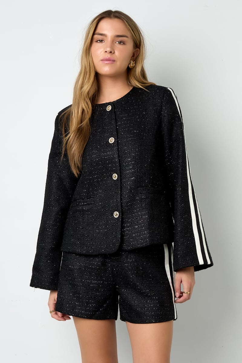 Lurex Tweed kort