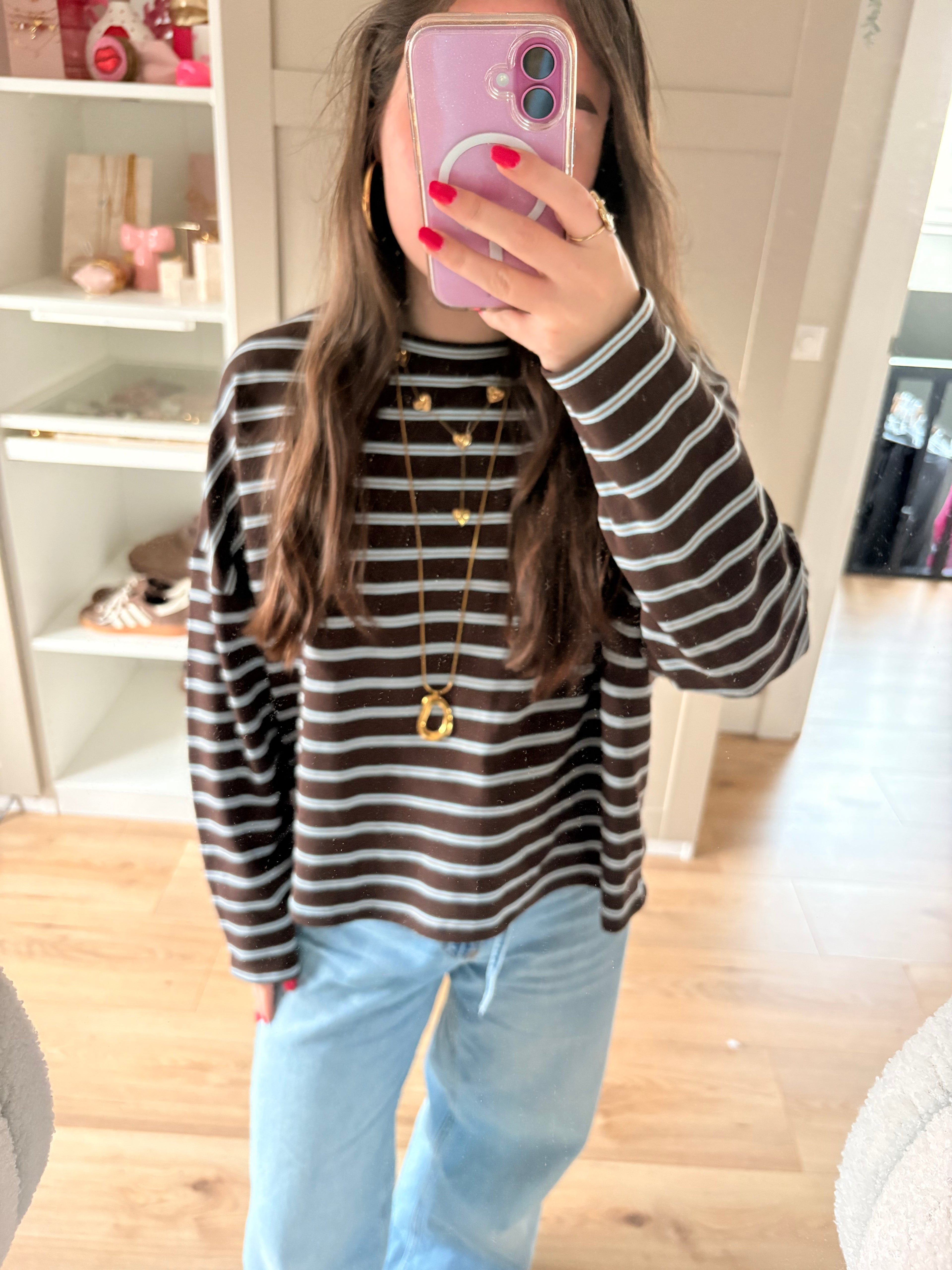 Isa Striped Tee Bruin