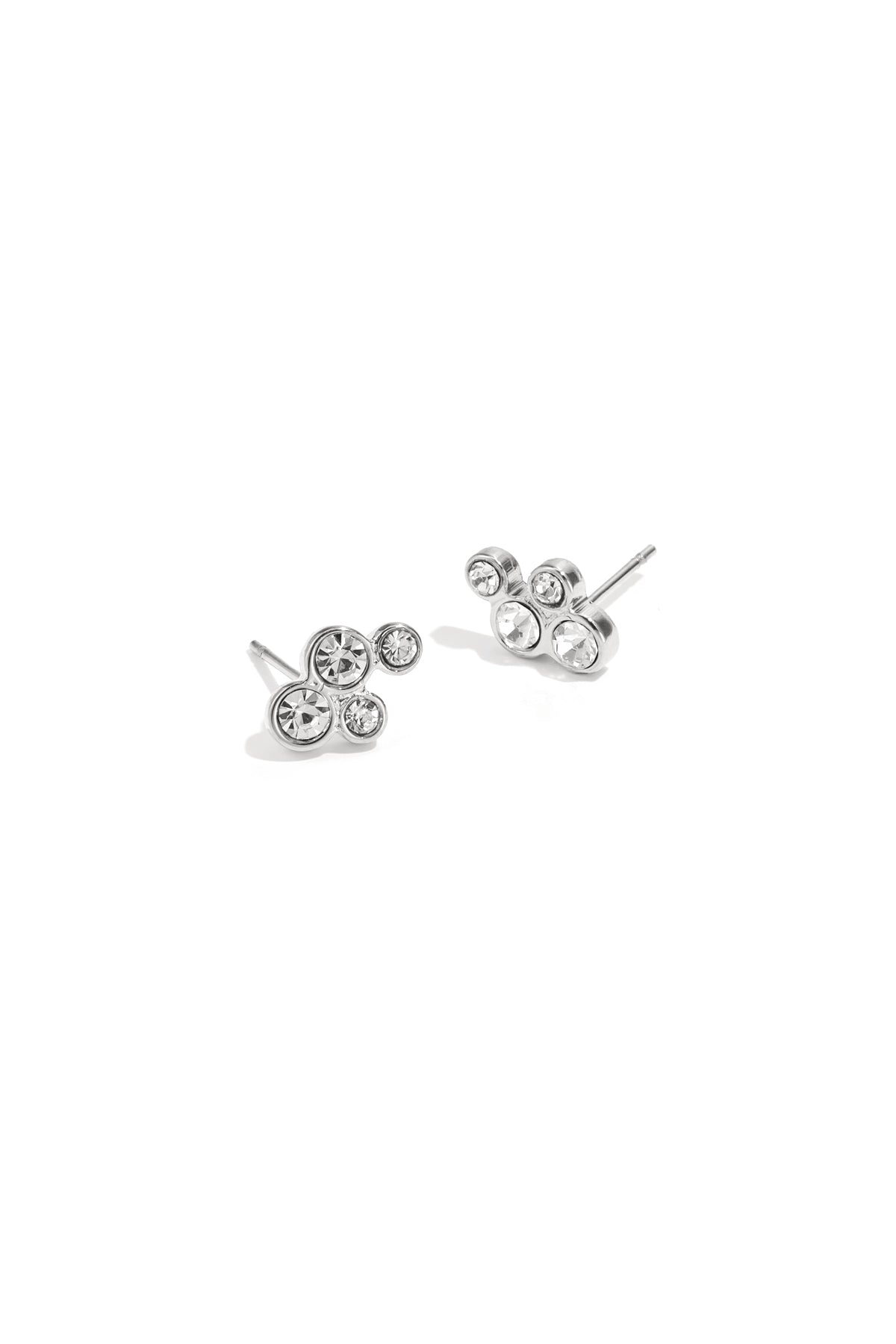 Roestvrijstalen oorknopjes met stippen, Simple Daily Simple serie, dames sieraden