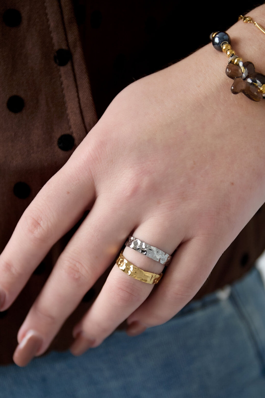Gestructureerde dubbele ring