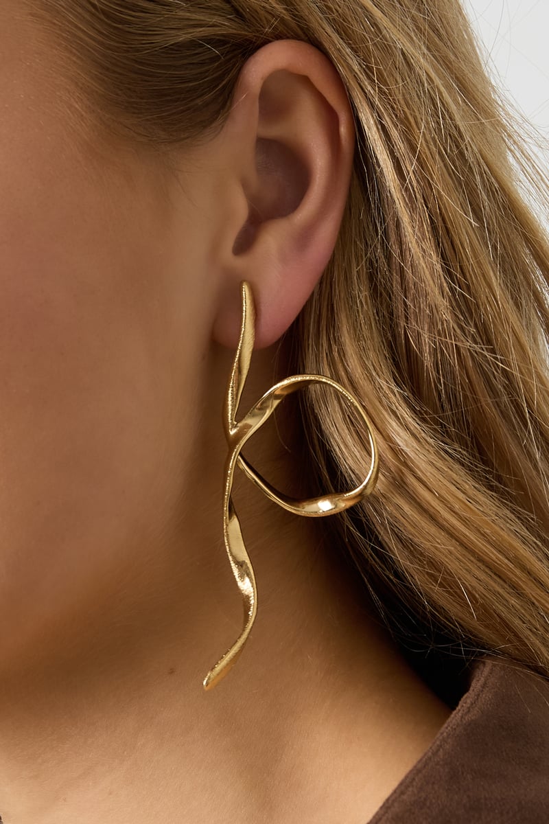 Oorbellen in de vorm van een stud, Casual Daily Simple Series, Damessieraden