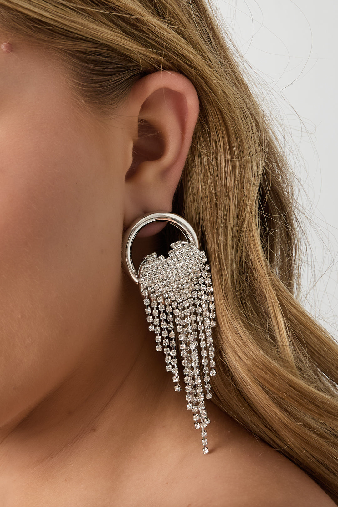 Oorbellen met ijzeren hanger, onregelmatige vorm, elegante kerst, luxe serie, damessieraden