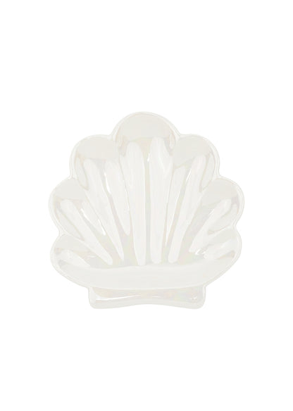 Glazen display shell perfection - wit