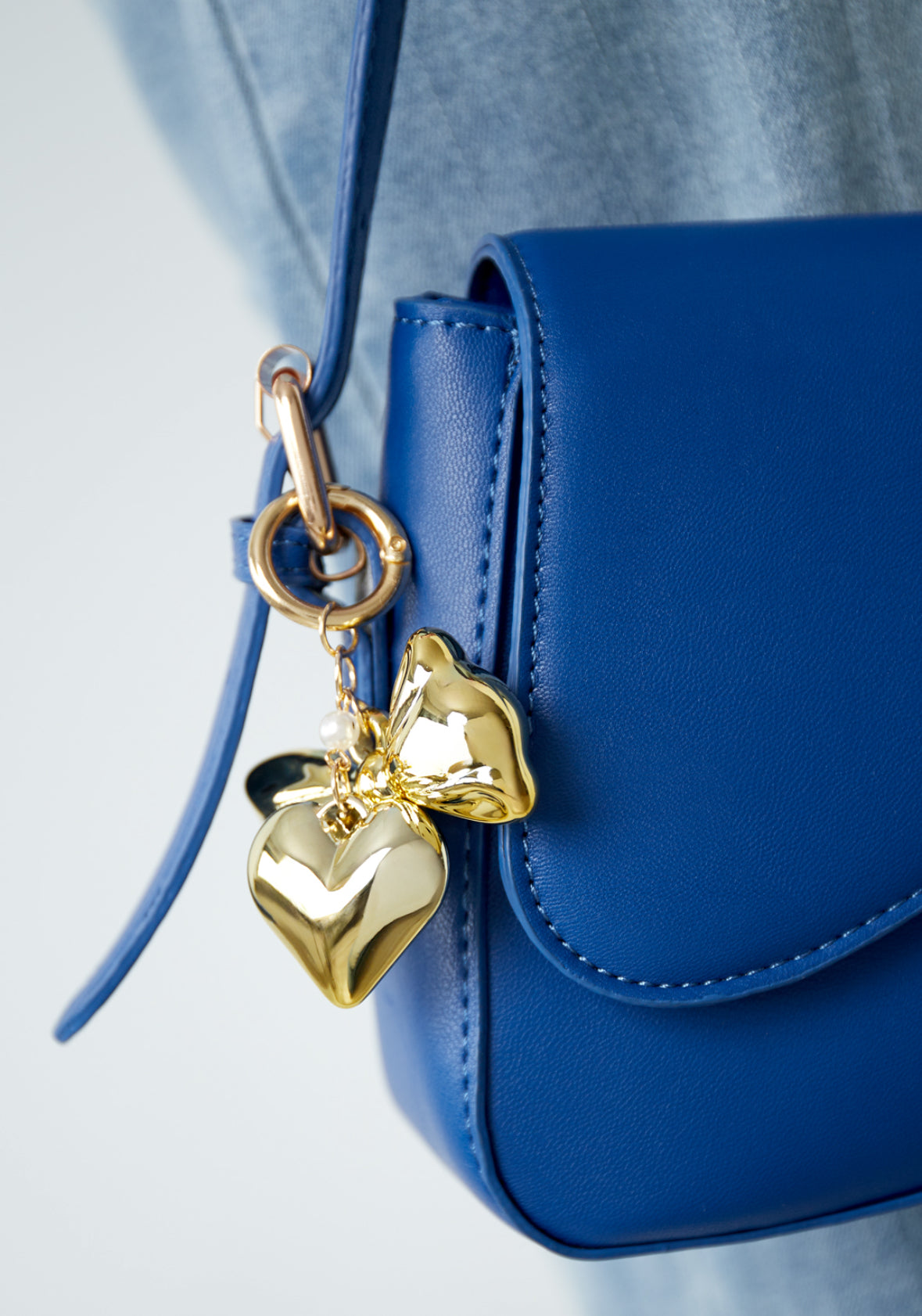 Accessory pendant strikje parel hartje