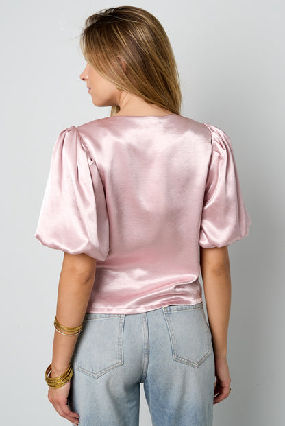 Statement top met pofmouwen