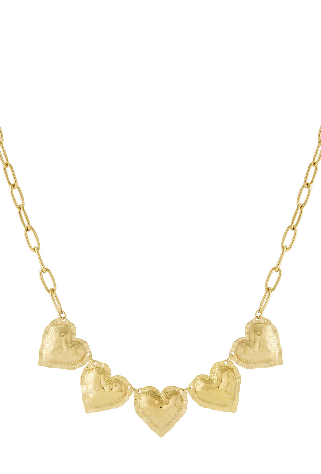 5 harten ketting