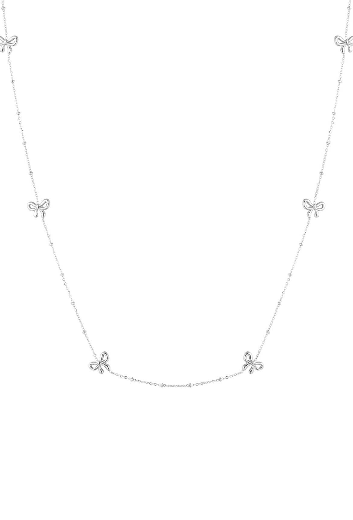 Lange ketting met strikken