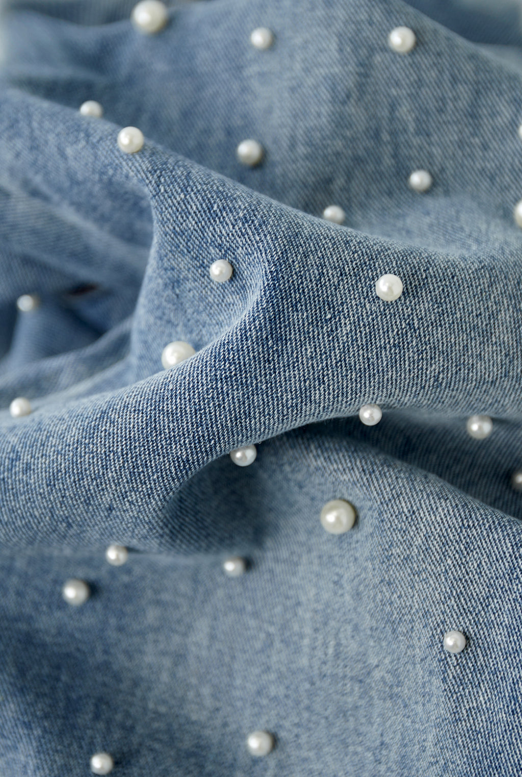 Denim jeans pearl adorement