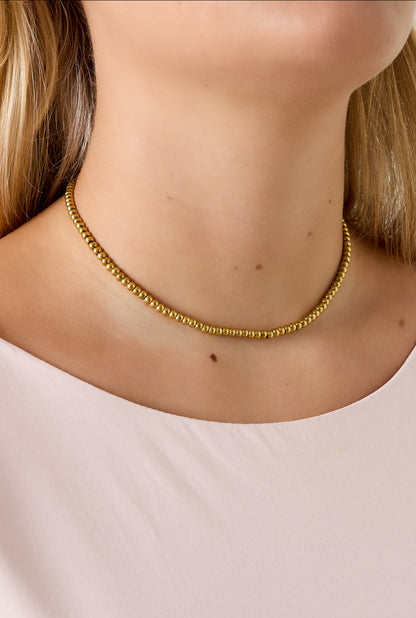 Ketting van massieve kralen - 4mm