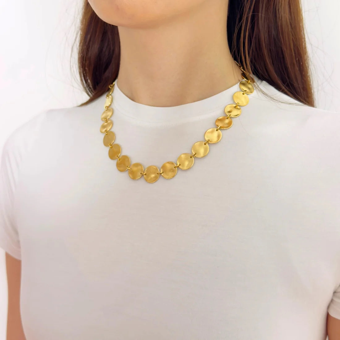 Coin Disc Necklace