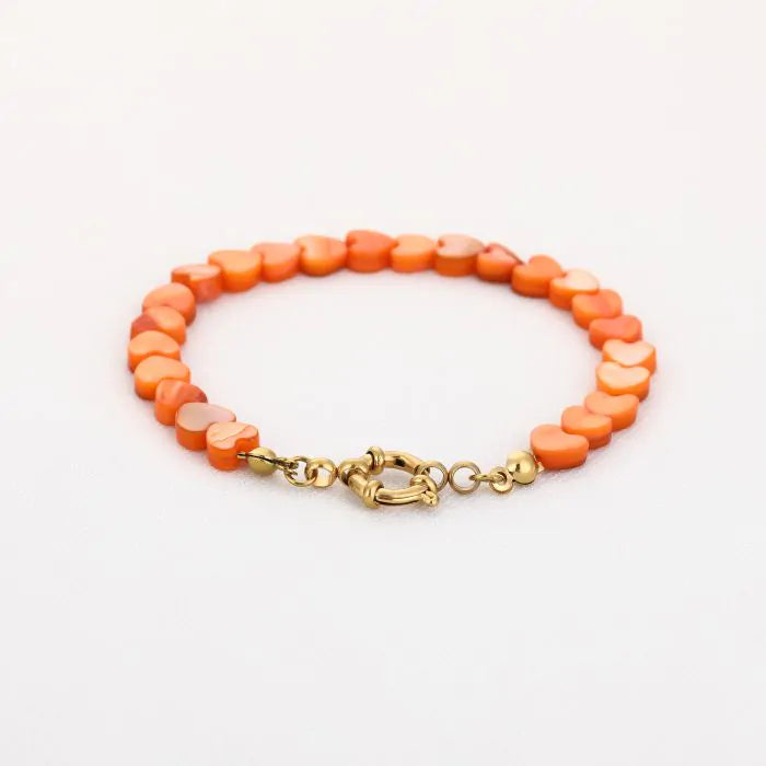 Zomer hartjes armband