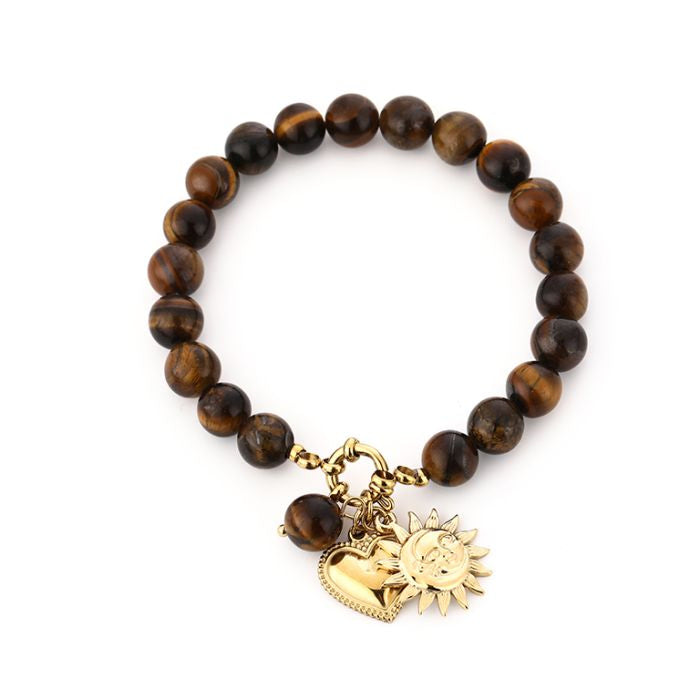 Kralen armband met bedels