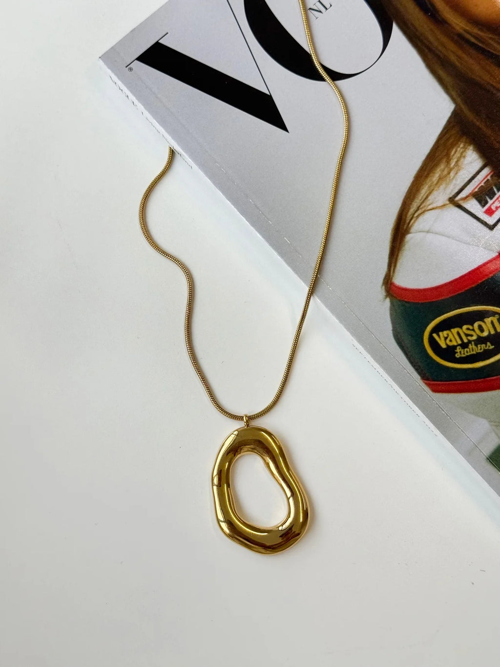 Open oval lange ketting