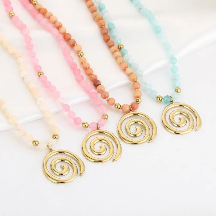 Kralen ketting met lucky sea charm