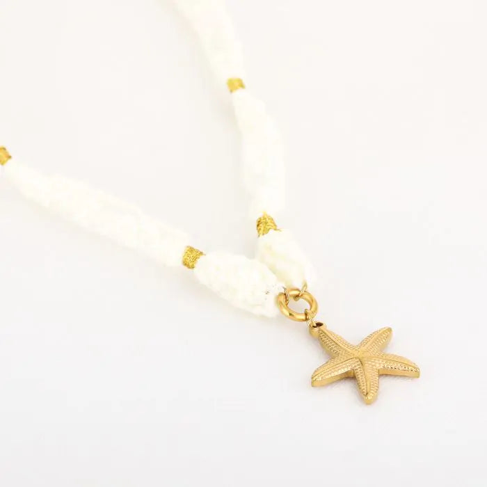 Stof ketting met zeester