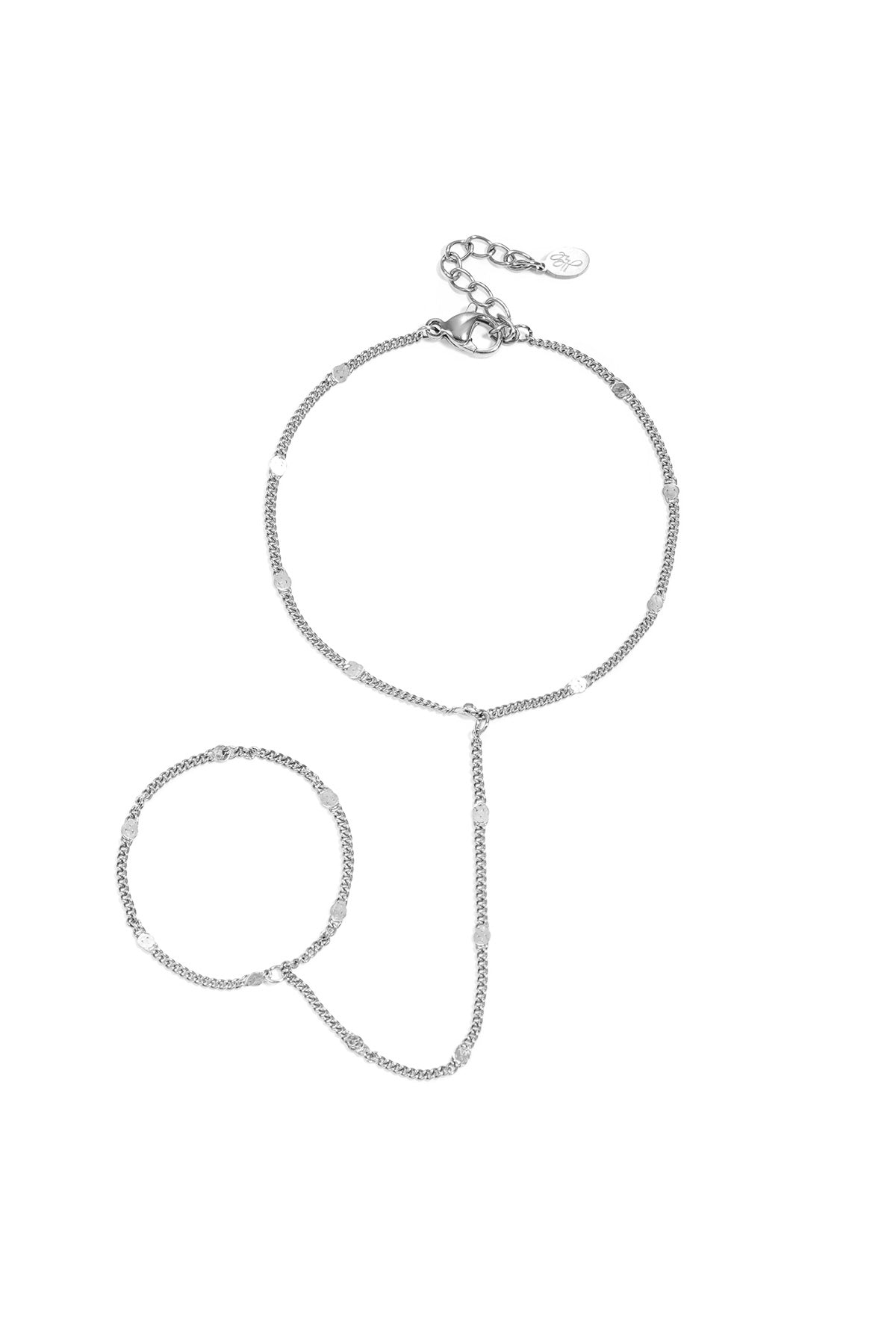 Roestvrijstalen schakelarmbanden, eenvoudige schakelarmbanden uit de 'Everyday Simple'-serie voor dames.