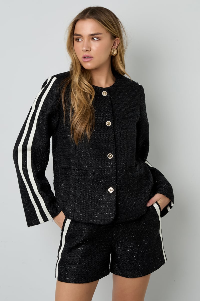 Lurex Tweed kort