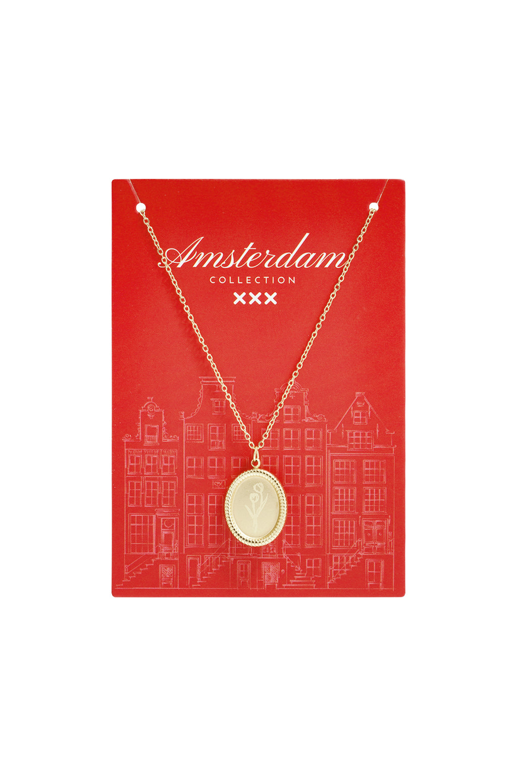 Tulpbloesem roestvrijstalen ketting